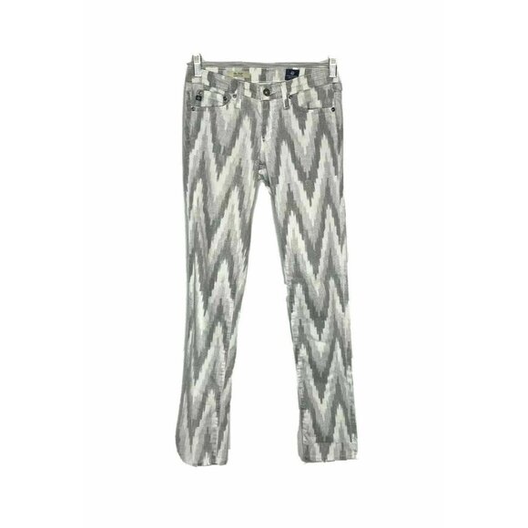 AG Adriano Goldschmied Gray The Stilt Cigarette Leg Jeans 24 - Picture 1 of 5
